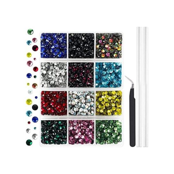 OUTUXED 5400 diamantes de imitación multicolor 12_1