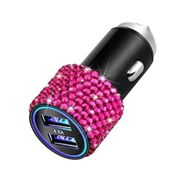 OTOSTAR cargador de coche dual USB salida 4.8A Bling_1