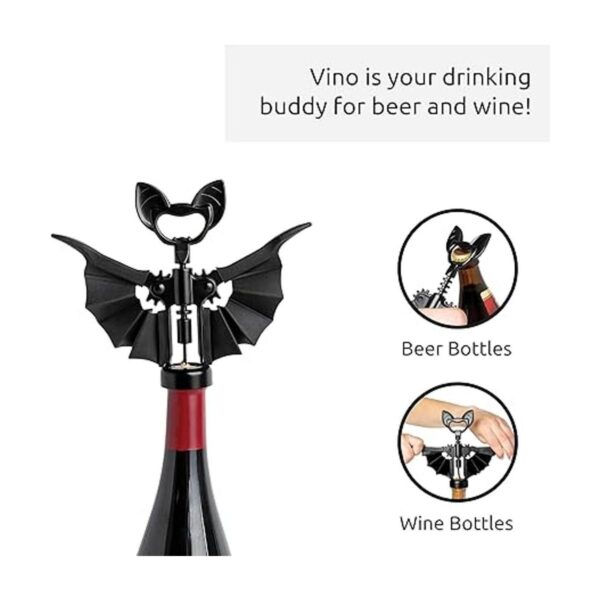 OTOTO Vino Spooky Bat Wine Abridor Decoración de_3