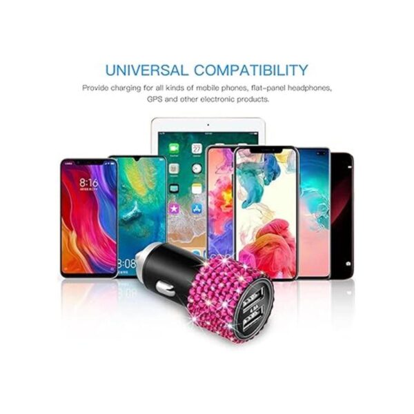OTOSTAR cargador de coche dual USB salida 4.8A Bling_2