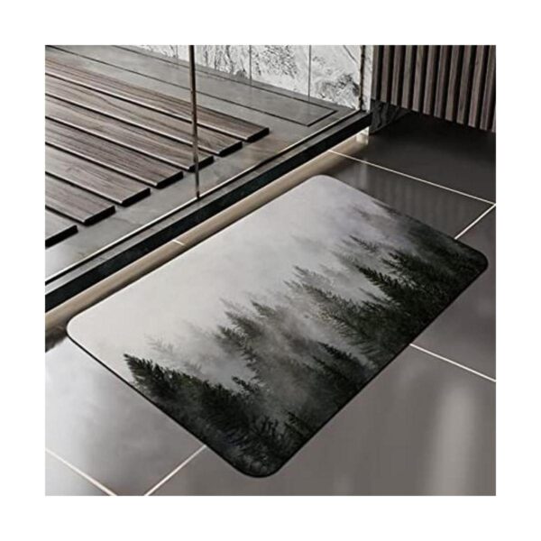 ORTIGIA Misty Forest Tapete de baño de secado rápido