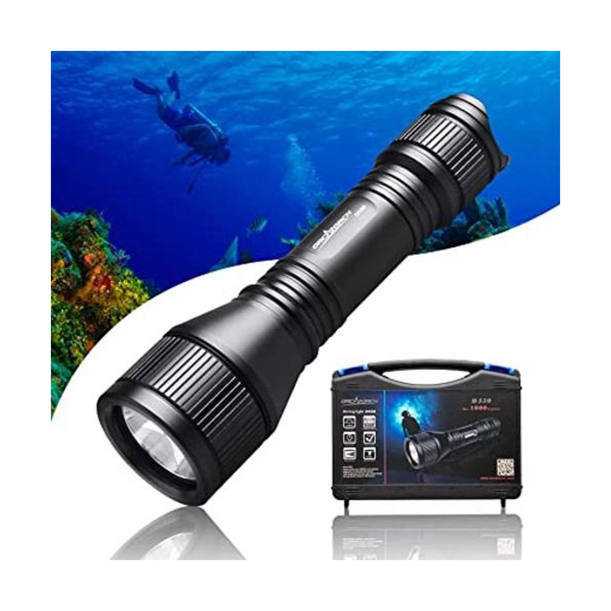 ORCATORCH Luz de buceo D550 1000 lúmenes linterna de