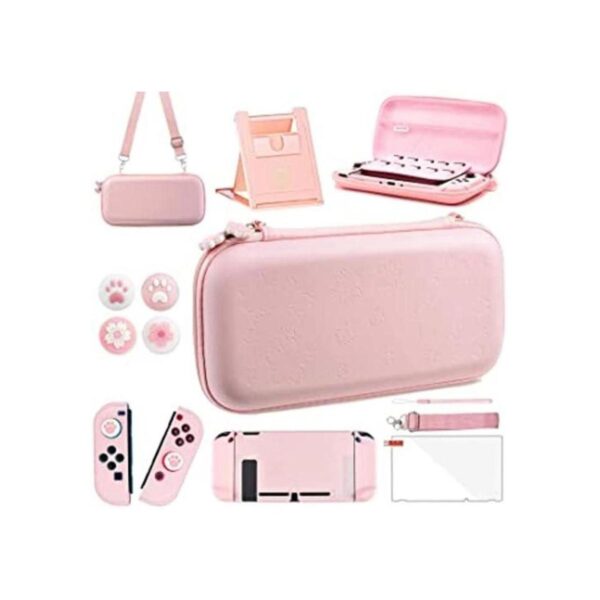 OLDZHU Pink Travel Carrying Case Accessories Kit_1