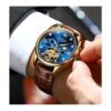 OLEVS Relojes de cuero para hombre automáticos_4