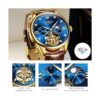 OLEVS Relojes de cuero para hombre automáticos_5