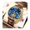 OLEVS Relojes de cuero para hombre automáticos_2
