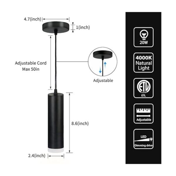 OKELI Luces colgantes LED modernas mini isla de_2