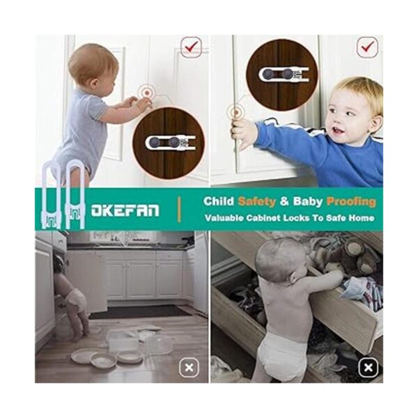 OKEFAN Cerraduras de seguridad para niños 10 unidades_6
