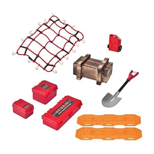 OGRC Caja de almacenamiento 8 en 1 caja de madera red_1