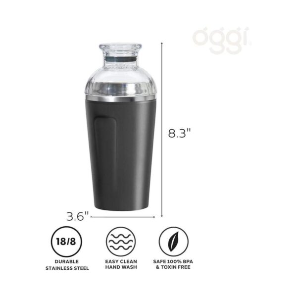 OGGI Groove Coctelera aislada al vacío de acero_5