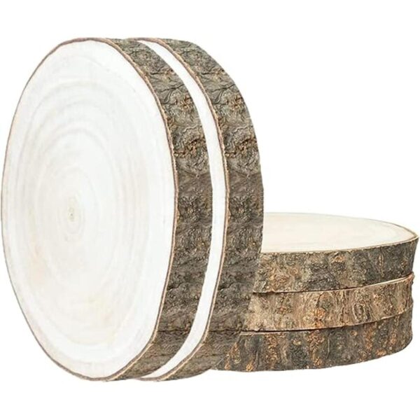 OBTANIM 5 piezas de rebanadas de madera natural de 7 a 8