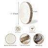OBTANIM 5 piezas de rebanadas de madera natural de 7 a 8