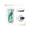 NymphFable Taza de pavo real de 20 onzas con popote y tapa