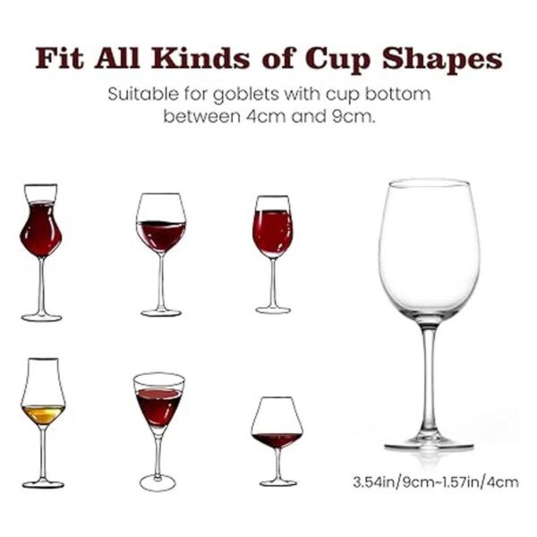 Nuovoware Estante para copas de vino 4 filas para copas_3