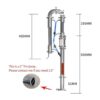Nueva torre de destilación tubular con malla de cobre de_2