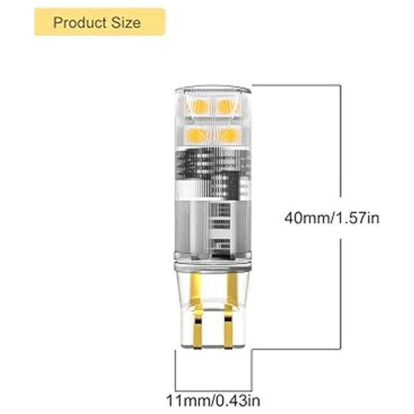 Noobibaba Bombilla LED T5 con base de cuña de 12 V T5 T10_2