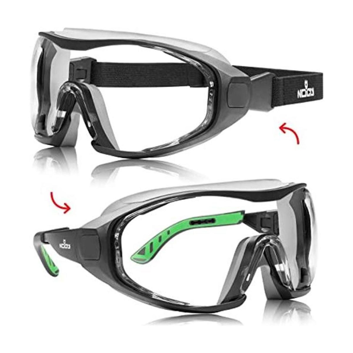 NoCry Lentes y lentes de seguridad híbridos transparentes;