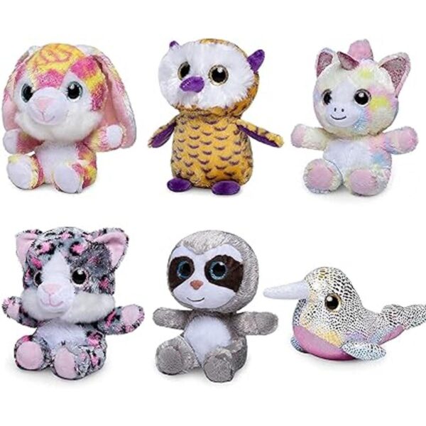 Nleio Juego de peluches de 7 pulgadas con unicornio