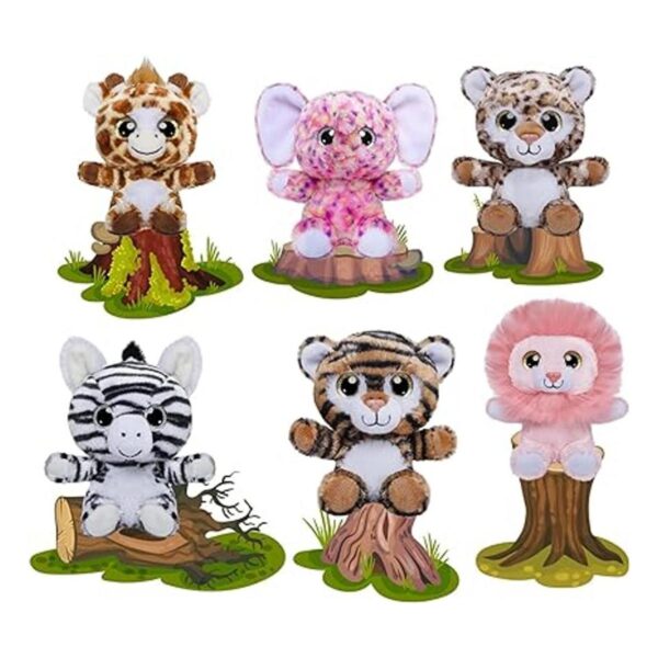 Nleio Juego de juguetes de peluche de animales de peluche_2