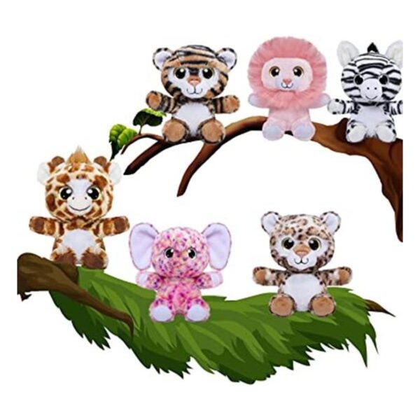 Nleio Juego de juguetes de peluche de animales de peluche_1