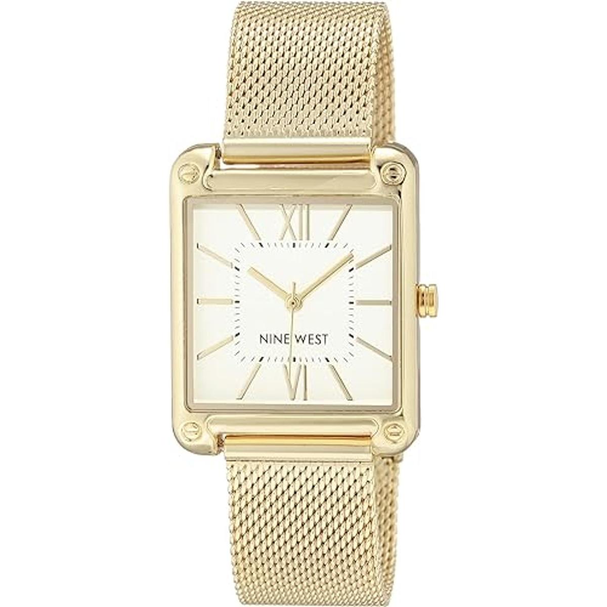 Nine West Womens Mesh Bracelet Watch