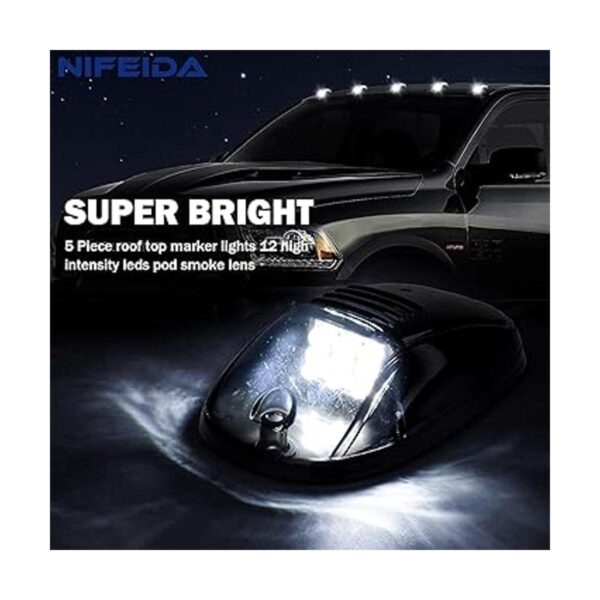 Nifeida Luces de marcador de cabina 12 luces LED blancas_3