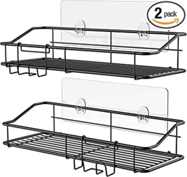 Nieifi Shower Caddy Shelf with Hooks Storage Rack