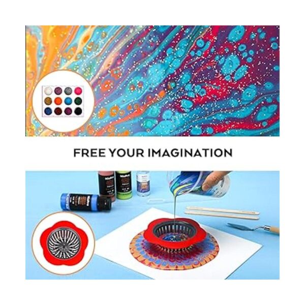 Nicpro Paquete de 123 pinturas acrílicas metálicas 19_4