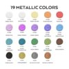 Nicpro Paquete de 123 pinturas acrílicas metálicas 19_6