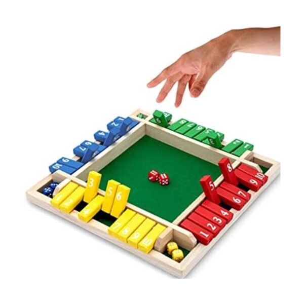 Nicecho Juego de dados Shut The Box juego de dados de 2 a_1