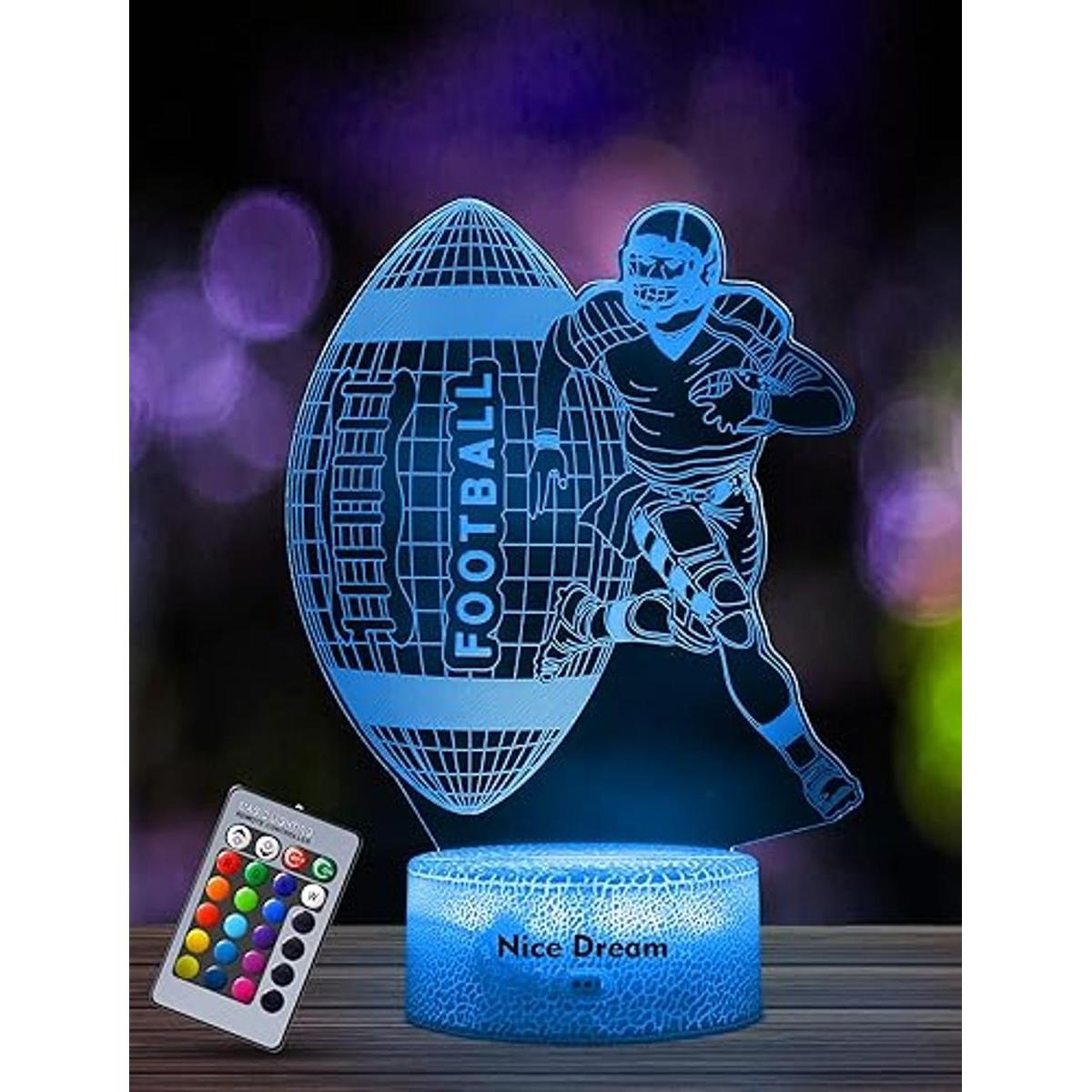 Nice Dream Luz nocturna de jugador de fútbol para niños