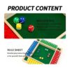 Nicecho Juego de dados Shut The Box juego de dados de 2 a_2