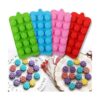 Newk Moldes de silicona en forma de flor 4 paquetes de 15