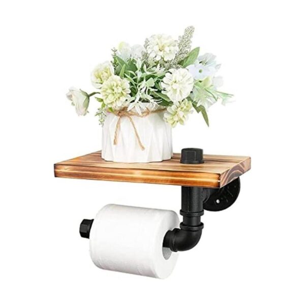NearMoon Soporte de papel higiénico industrial con estante_1