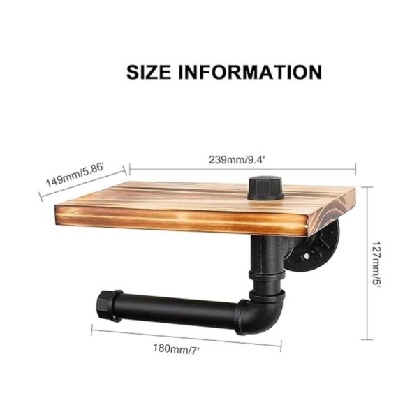 NearMoon Soporte de papel higiénico industrial con estante_4