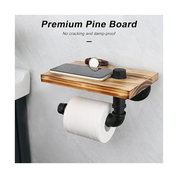 NearMoon Soporte de papel higiénico industrial con estante_6