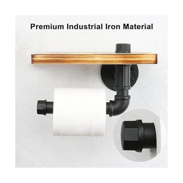 NearMoon Soporte de papel higiénico industrial con estante_3