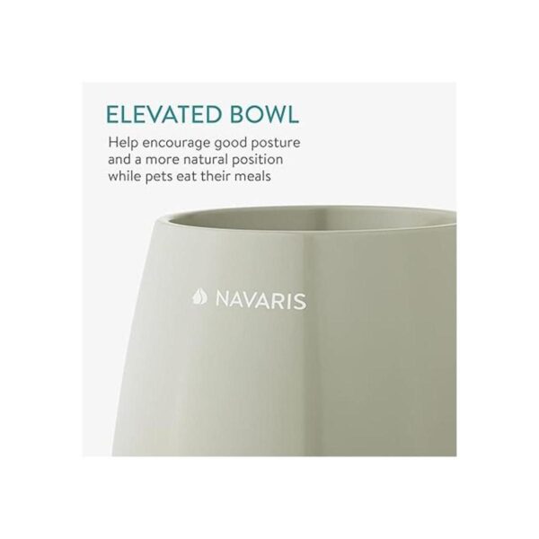 Navaris Cuenco elevado para perros y gatos cuenco de