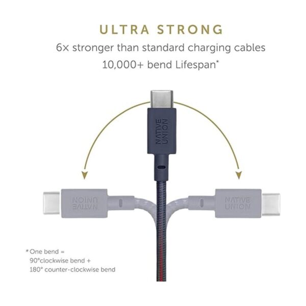 Native Union Cable de cinturón XL USBC a USBA Cable de_3