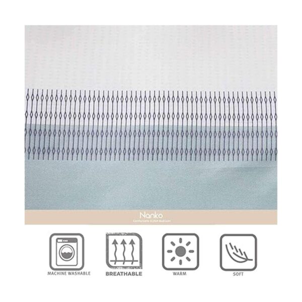 Nanko Juego de funda de edredón tamaño Queen 3 piezas 90