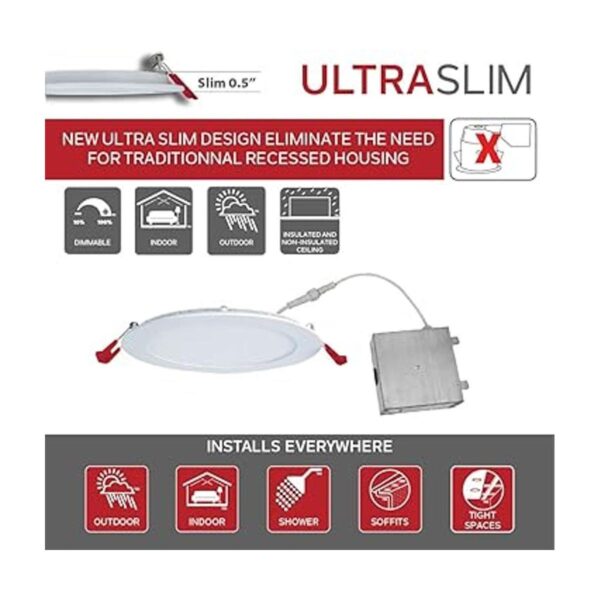 Nadair SL61125CT6WHBN 6 Recessed Ultra 3 Builtin Color_3