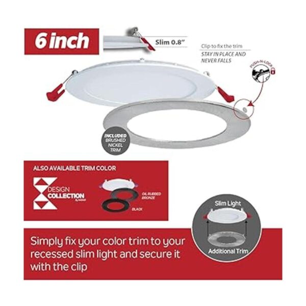 Nadair SL61125CT6WHBN 6 Recessed Ultra 3 Builtin Color_4