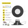 NUWATT Foco empotrable LED ajustable de 6 pulgadas_2