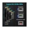 NVMe M.2 Duplicador de doble bahía clon adaptador USB a_5