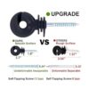 NQN 50 unidades aislantes eléctricos negros para valla_2