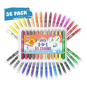 NOYO Cayones de gel de 36 colores para niños pequeños y_1