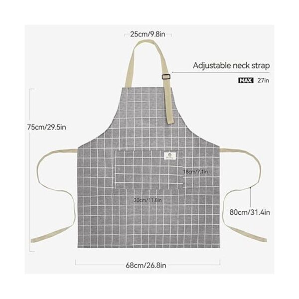 NLUS Paquete de 2 delantales de cocina impermeables