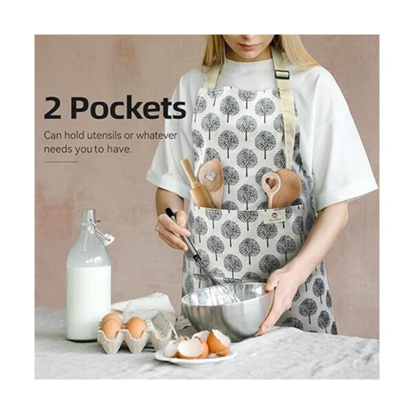 NLUS Paquete de 2 delantales de cocina impermeables