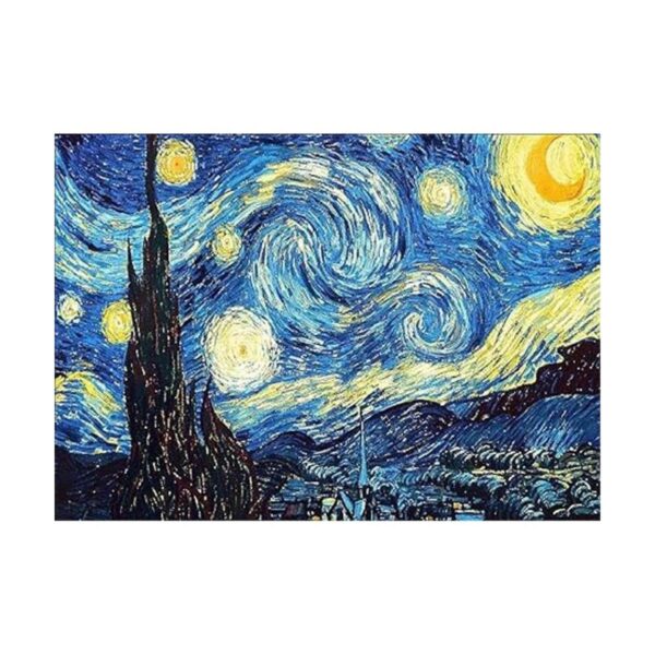 NIHOJIUMA Van Gogh Kit de pintura de diamantes de noche_1