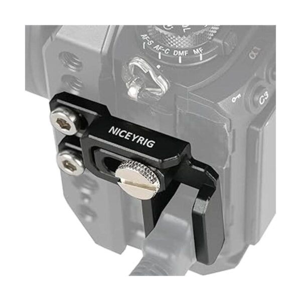 NICEYRIG Abrazadera de bloqueo de cable HDMI para cámara